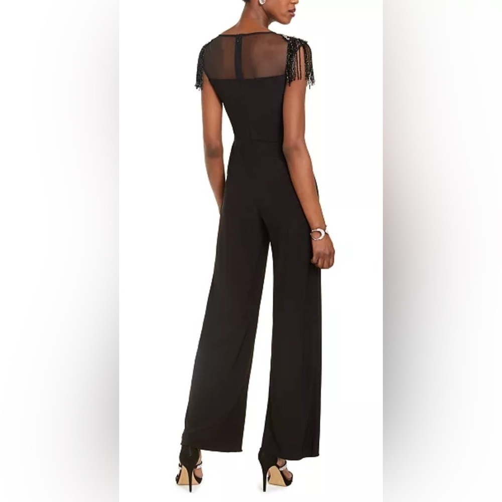 Adrianna Papell Draped Jersey Jumpsuit - Picture 3 of 7